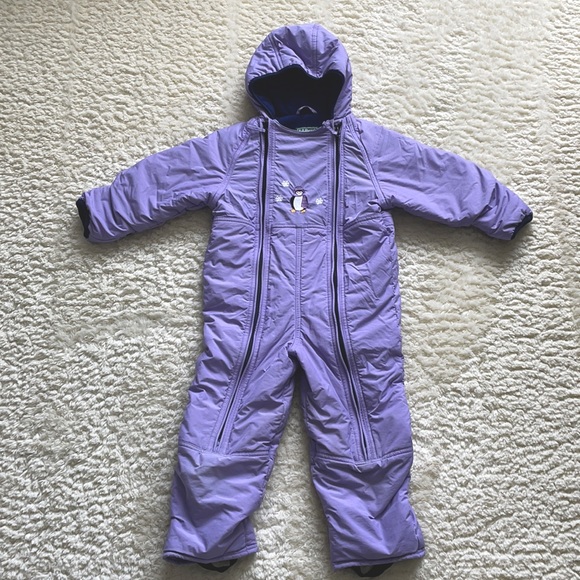 L.L. Bean Other - L.L.Bean girl 4T purple snowsuits jacket